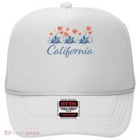 Row Of California Poppies Hat thumb 0