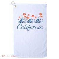 Row Of California Poppies Golf Towel thumb 0