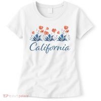 Row Of California Poppies Women's T-Shirt thumb 0