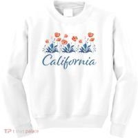 Row Of California Poppies Kids Sweatshirt thumb 0