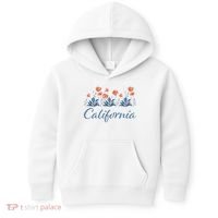 Row Of California Poppies Kids Hoodie thumb 0