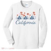 Row Of California Poppies Kids Long Sleeve Shirt thumb 0