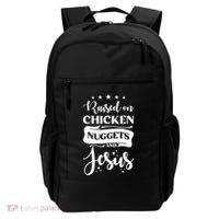 Raised On Chicken Nuggets And Jesus Backpack thumb 0