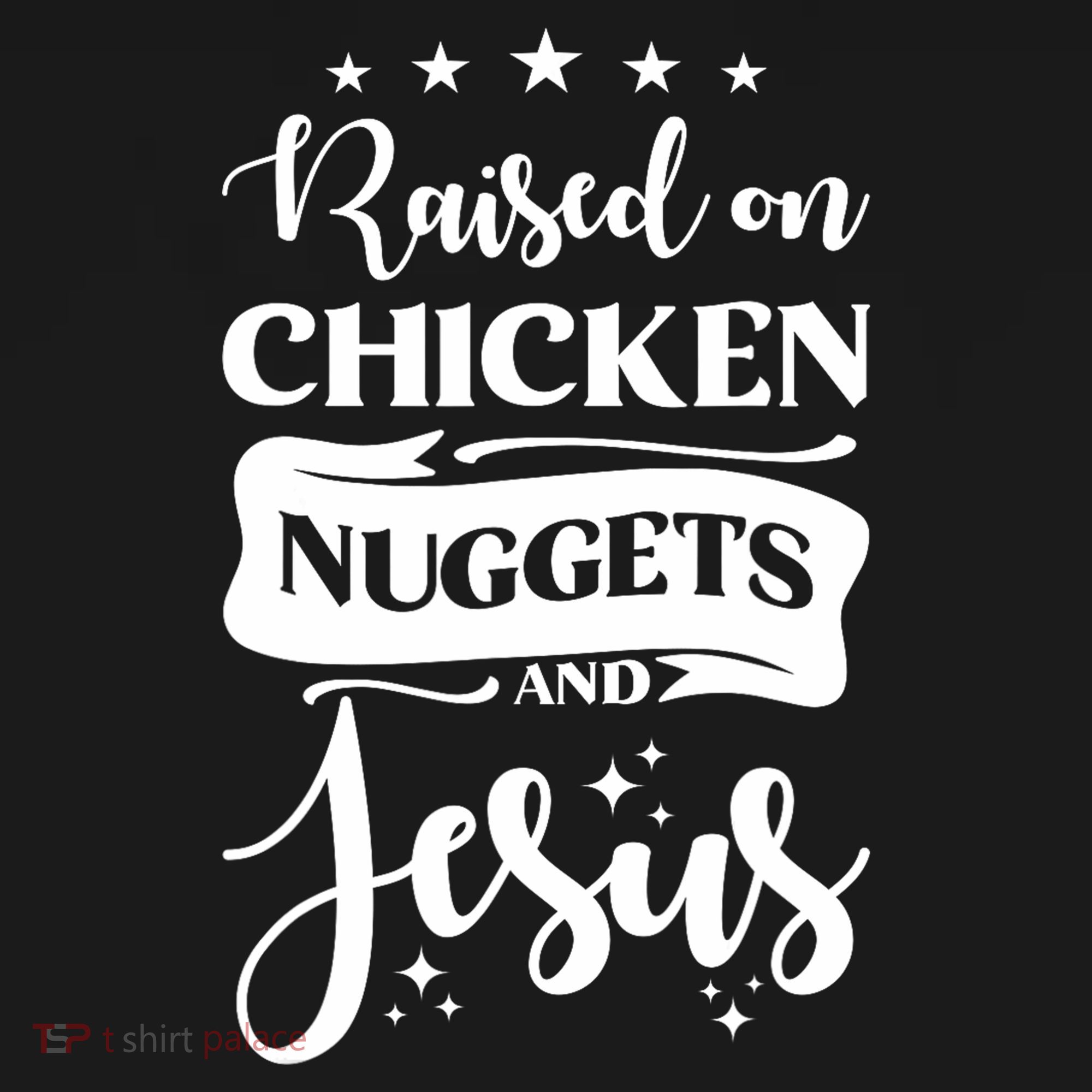 Raised On Chicken Nuggets And Jesus Ornament