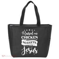 Raised On Chicken Nuggets And Jesus Tote Bag thumb 0