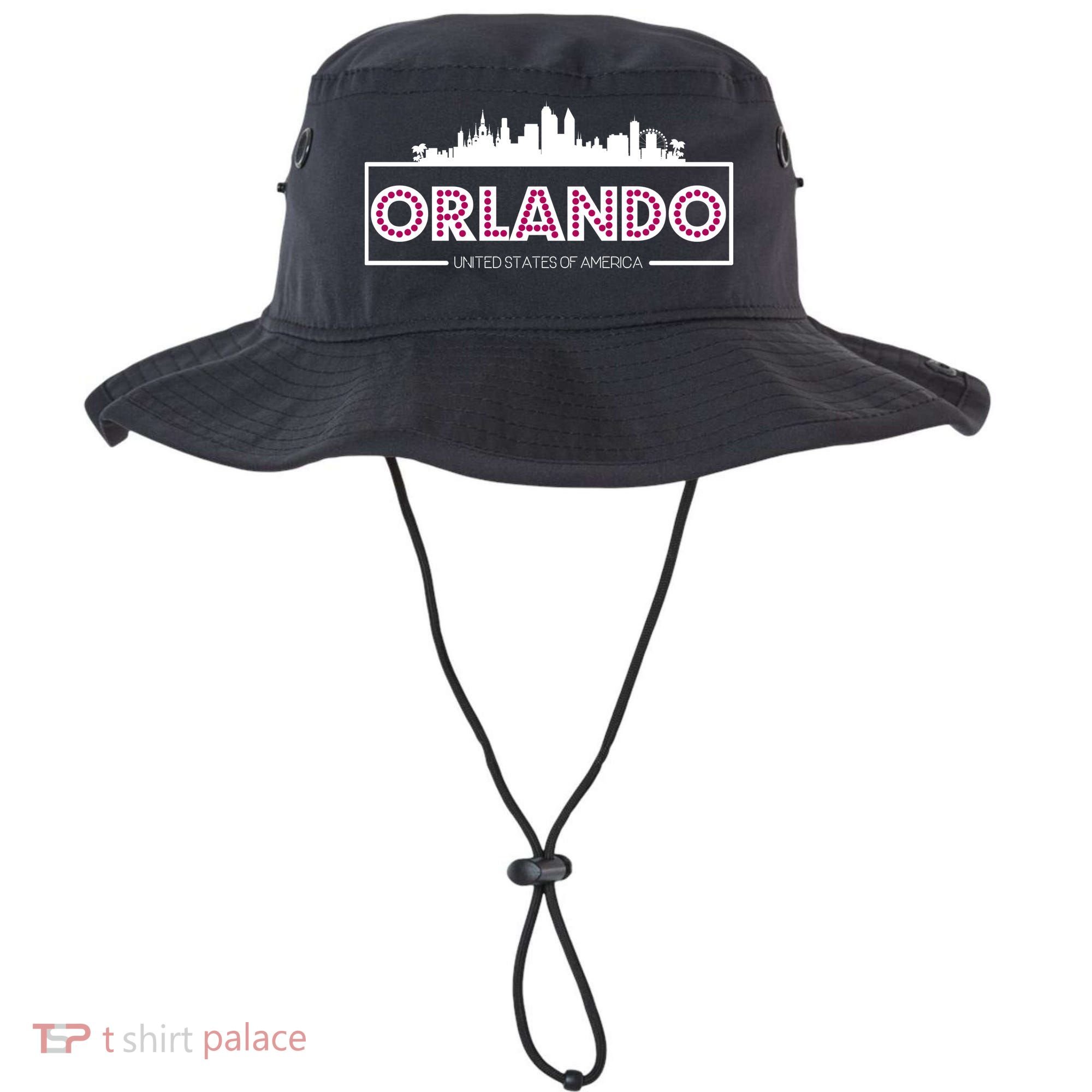 Retro Orlando City Skyline Bucket Hat