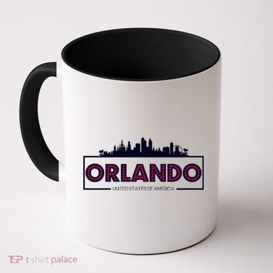 Retro Orlando City Skyline Coffee Mug