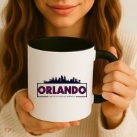 Retro Orlando City Skyline Coffee Mug thumb 3