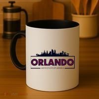 Retro Orlando City Skyline Coffee Mug thumb 4