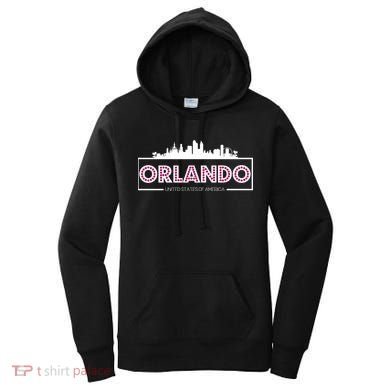 Retro Orlando City Skyline Women's Hoodie