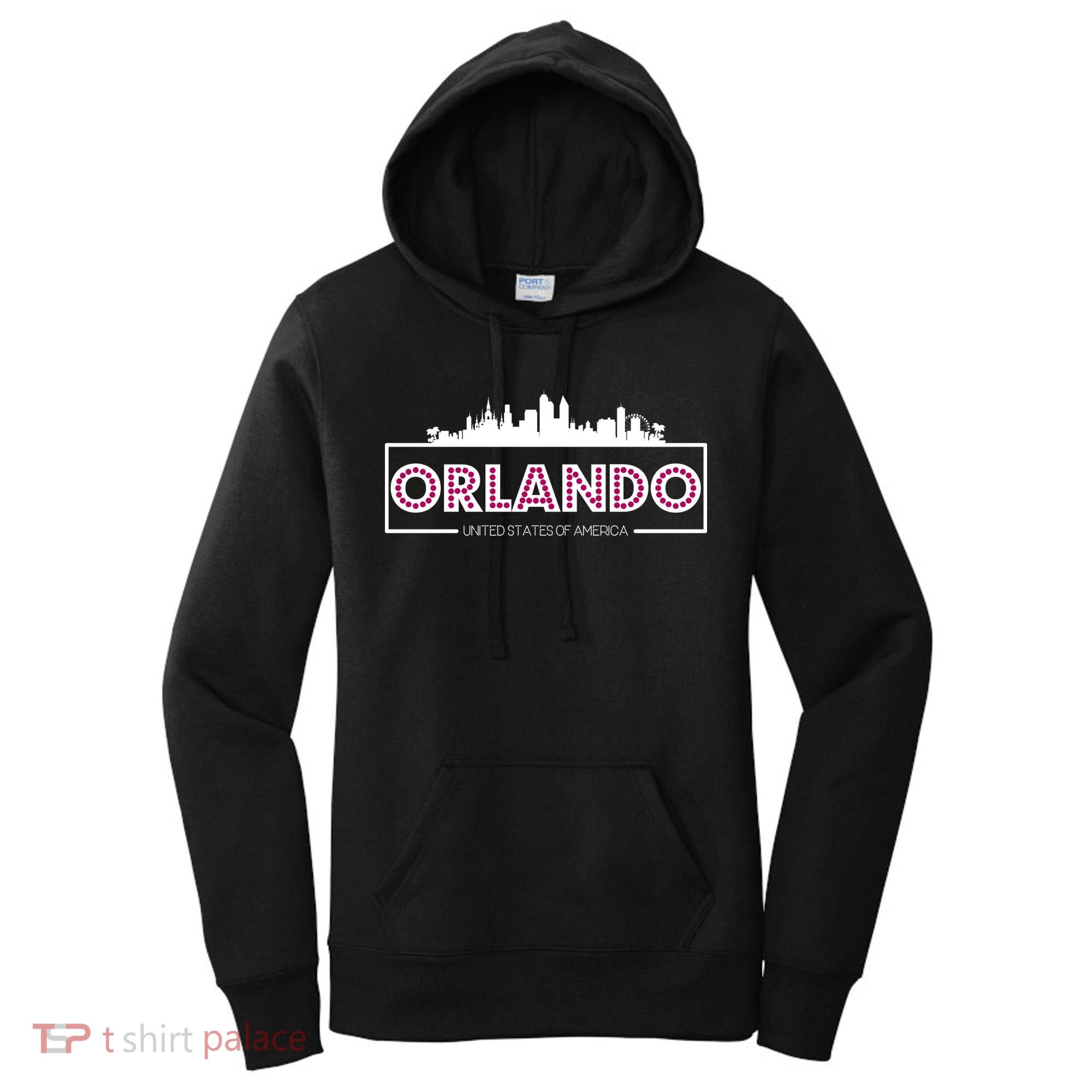 Retro Orlando City Skyline Women's Hoodie