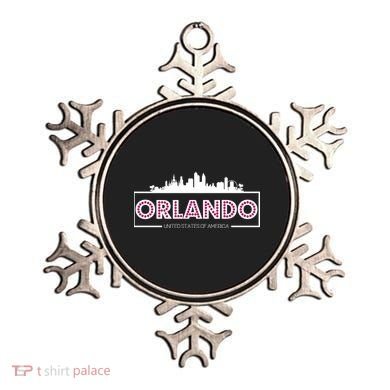 Retro Orlando City Skyline Ornament