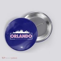 Retro Orlando City Skyline Button thumb 0