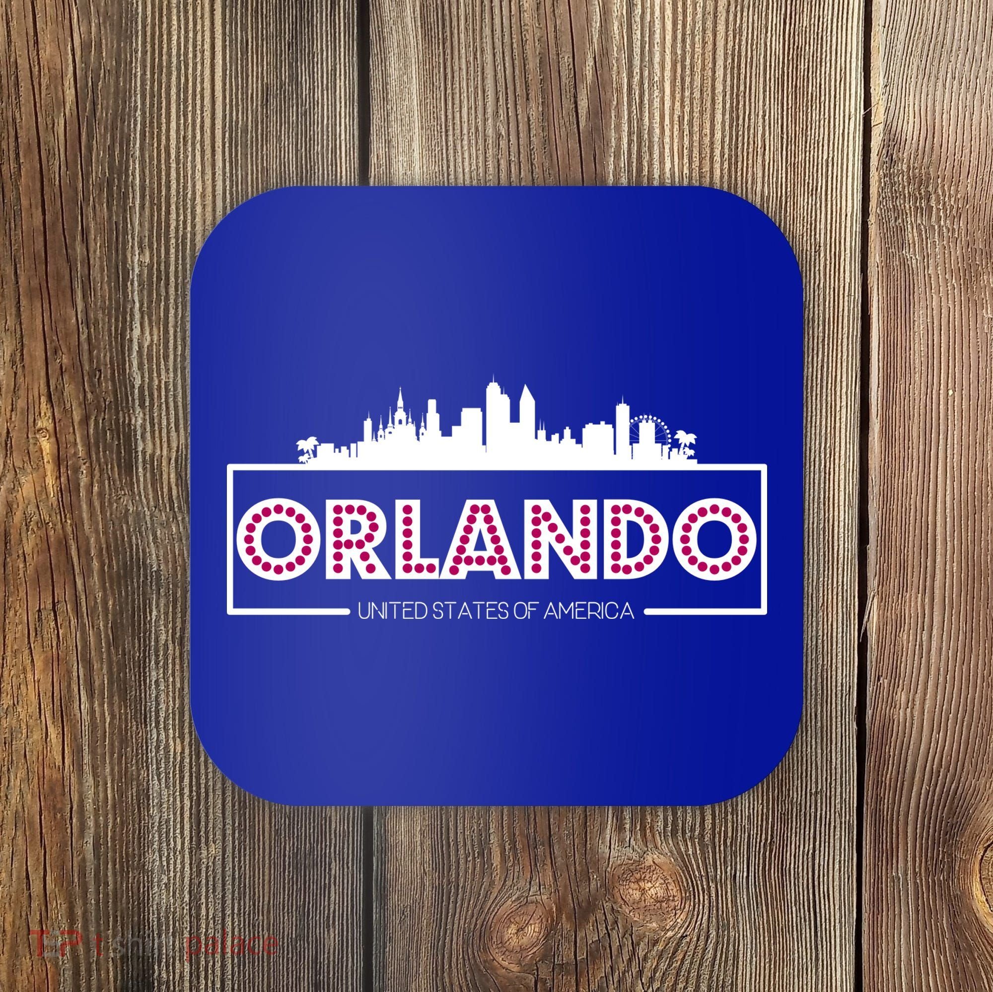 Retro Orlando City Skyline Coaster