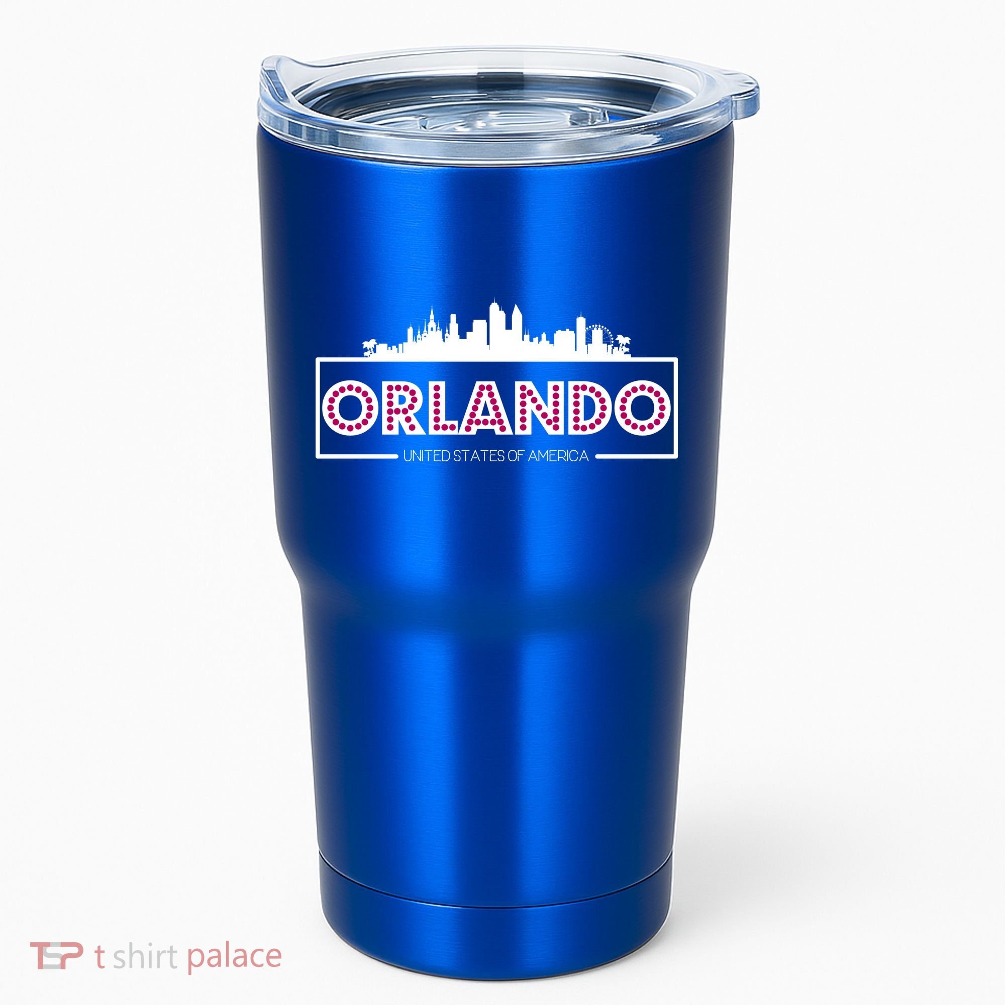 Retro Orlando City Skyline Tumbler