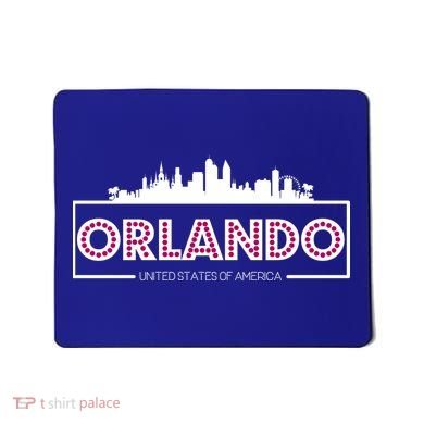Retro Orlando City Skyline Mousepad