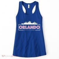 Retro Orlando City Skyline Women's Tank Top thumb 0