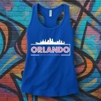 Retro Orlando City Skyline Women's Tank Top thumb 3