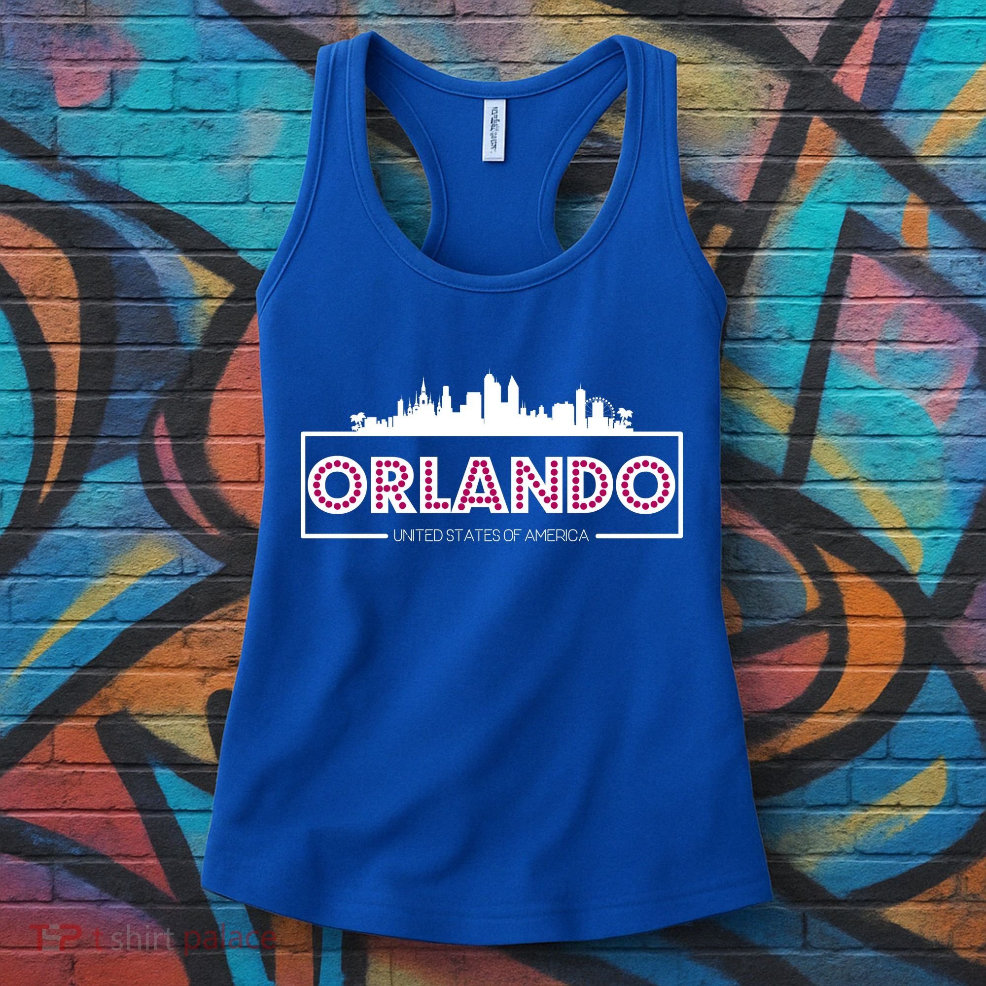 Retro Orlando City Skyline Women's Tank Top