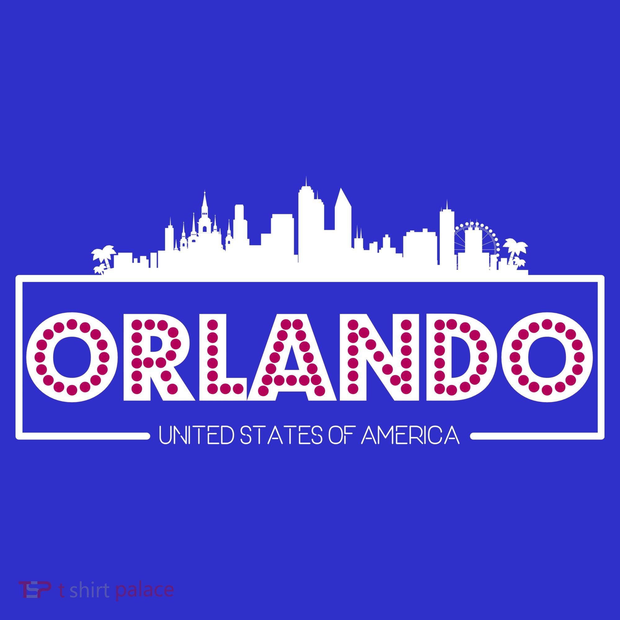 Retro Orlando City Skyline Women's Tank Top