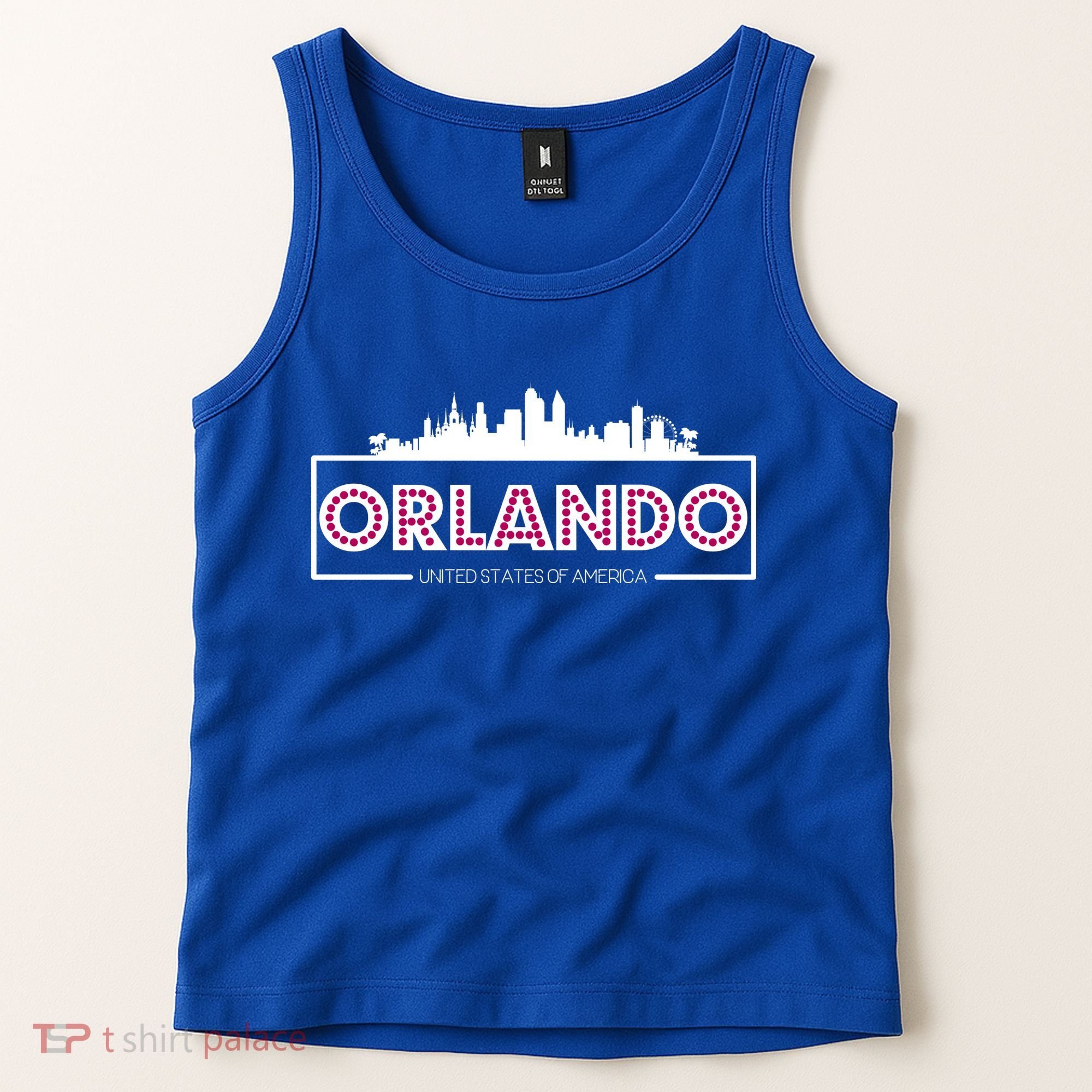 Retro Orlando City Skyline Tank Top