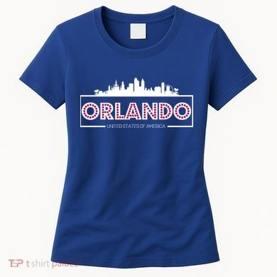 Retro Orlando City Skyline Women's T-Shirt