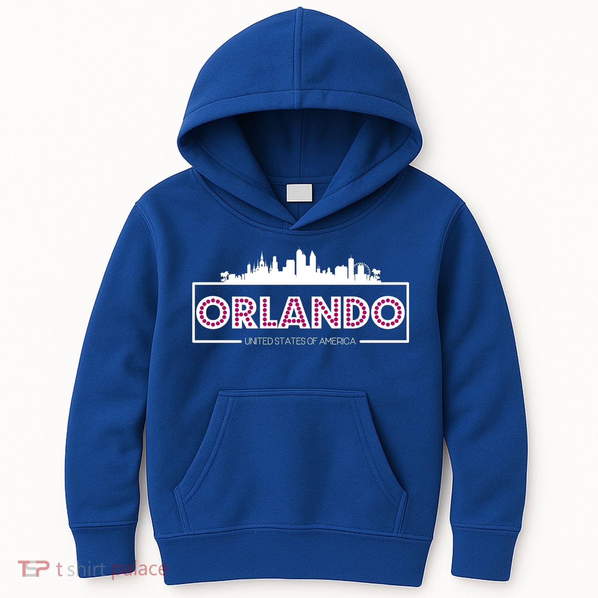 Retro Orlando City Skyline Kids Hoodie