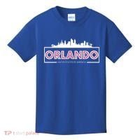Retro Orlando City Skyline Kids T-Shirt thumb 0