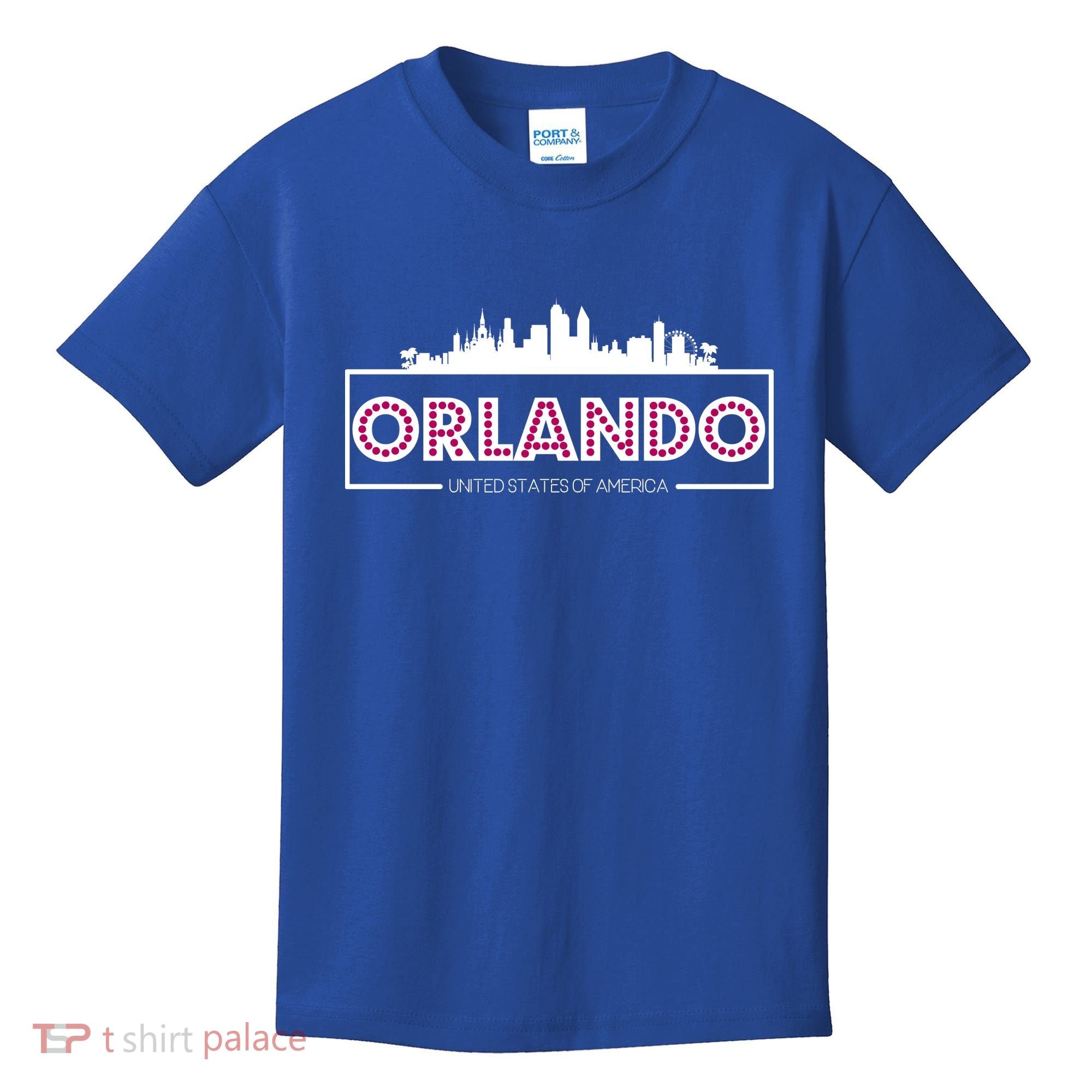 Retro Orlando City Skyline Kids T-Shirt