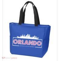 Retro Orlando City Skyline Tote Bag thumb 3