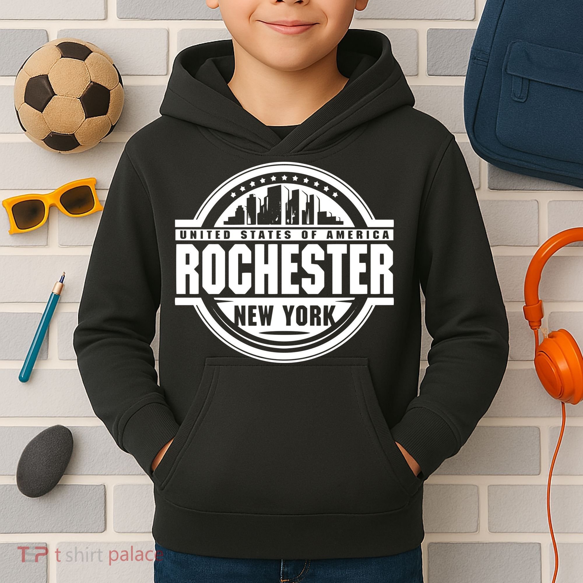 Rochester New York Kids Hoodie