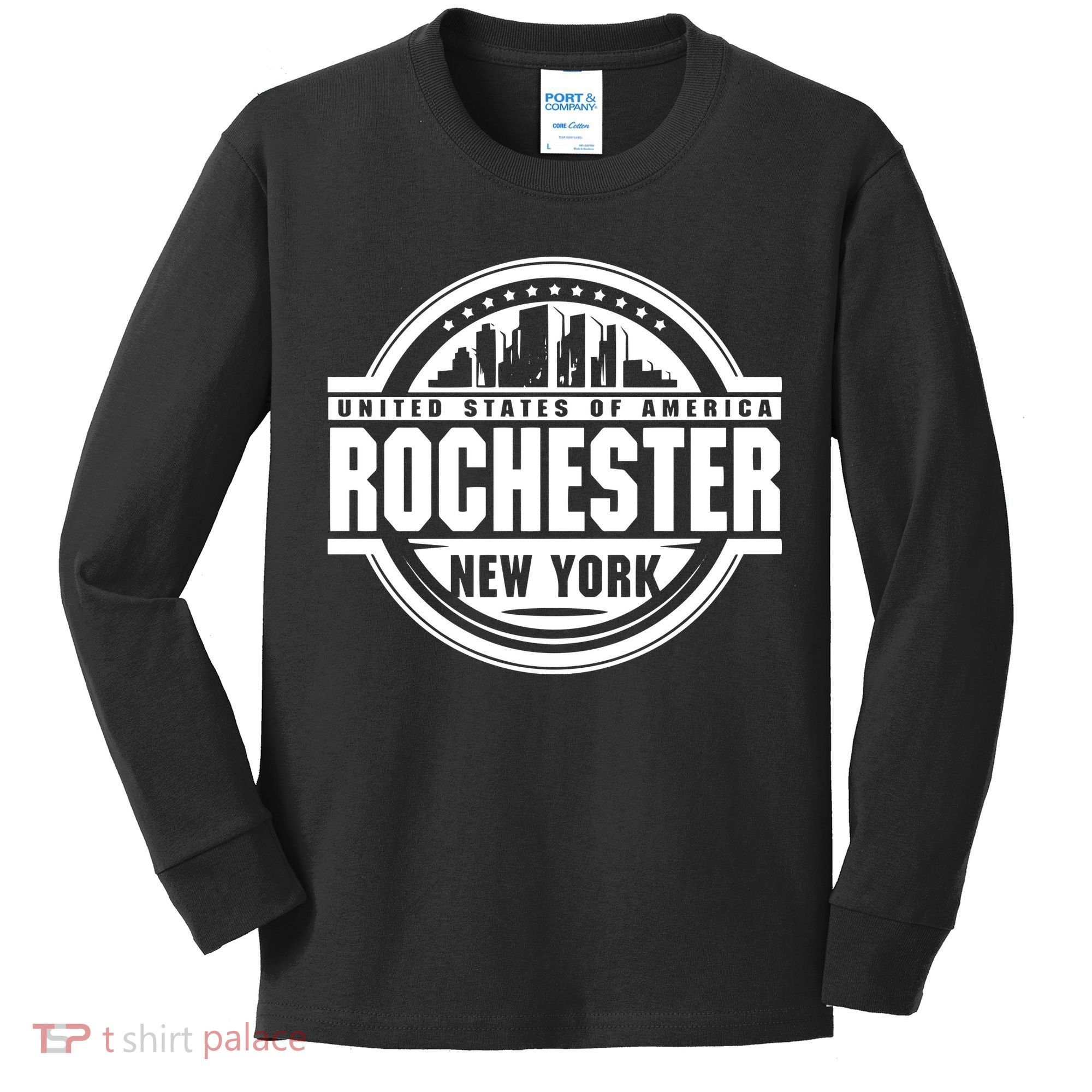 Rochester New York Kids Long Sleeve Shirt