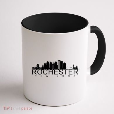Rochester New York Skyline Coffee Mug back