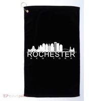 Rochester New York Skyline Golf Towel thumb 0