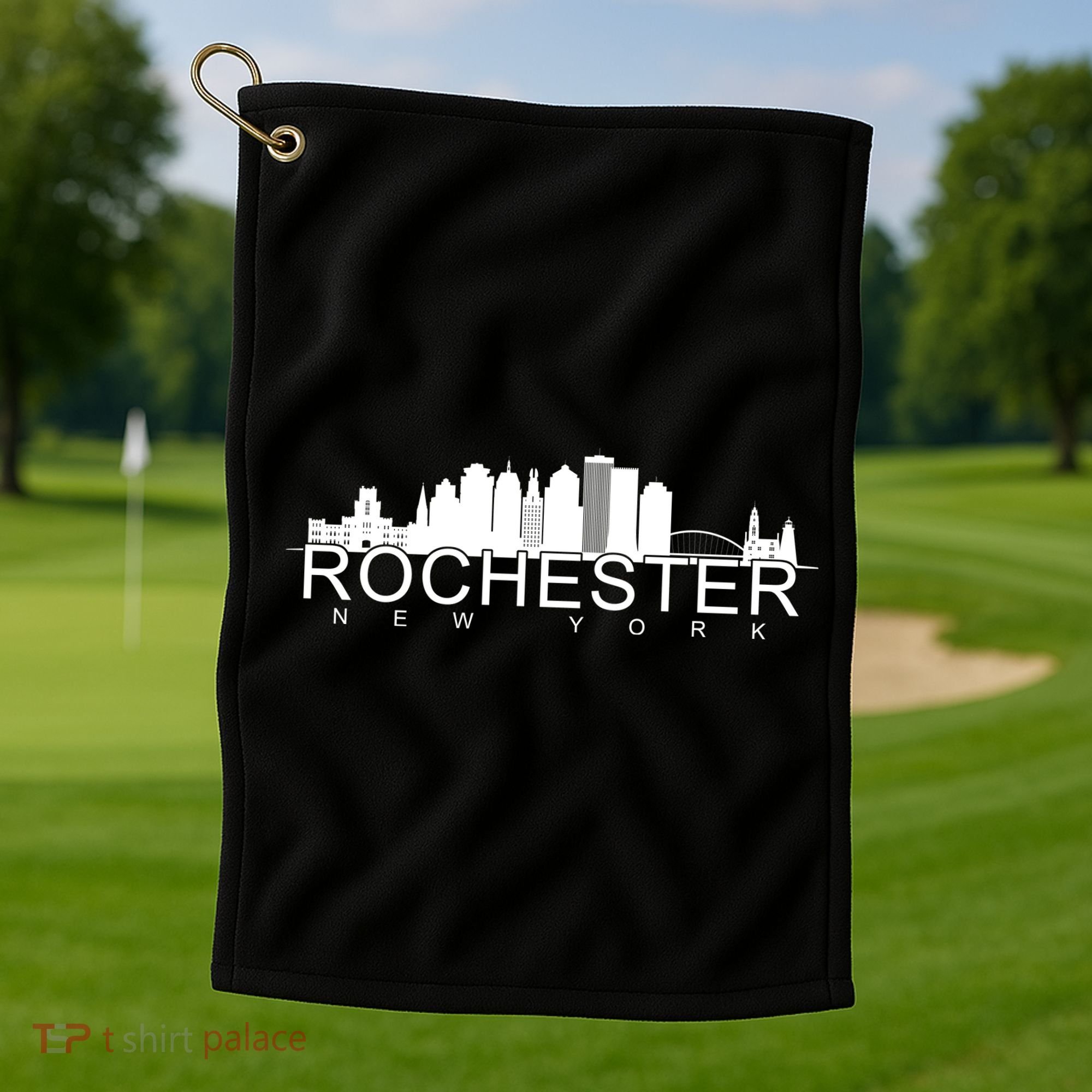 Rochester New York Skyline Golf Towel