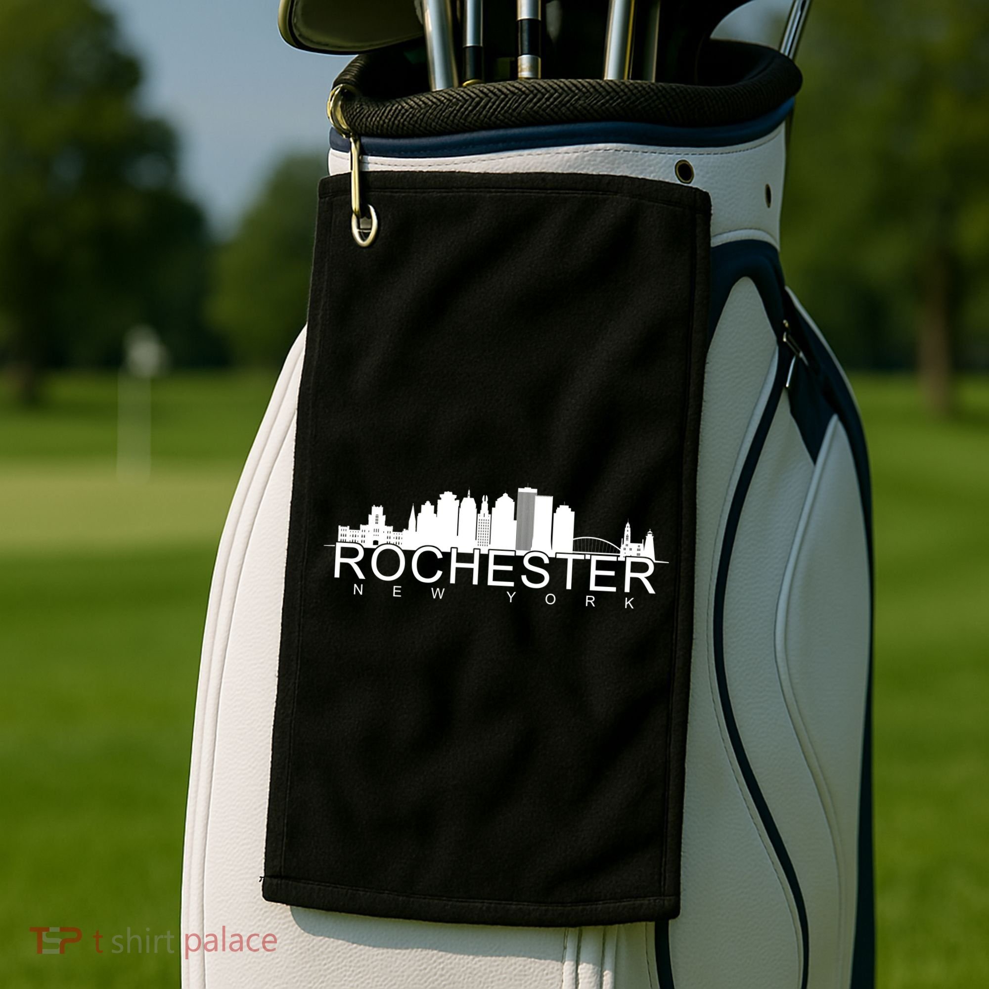 Rochester New York Skyline Golf Towel