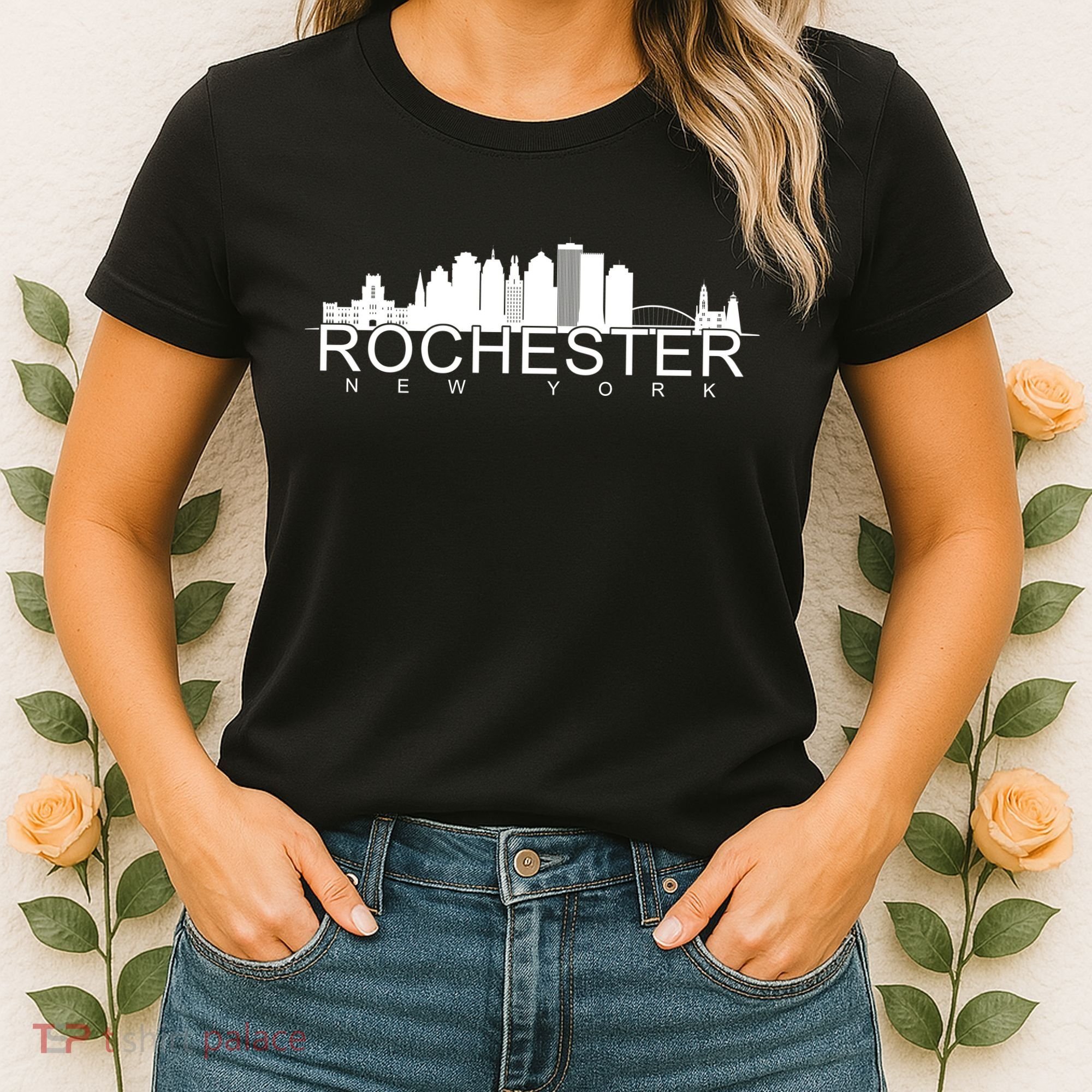 Rochester New York Skyline Women's T-Shirt