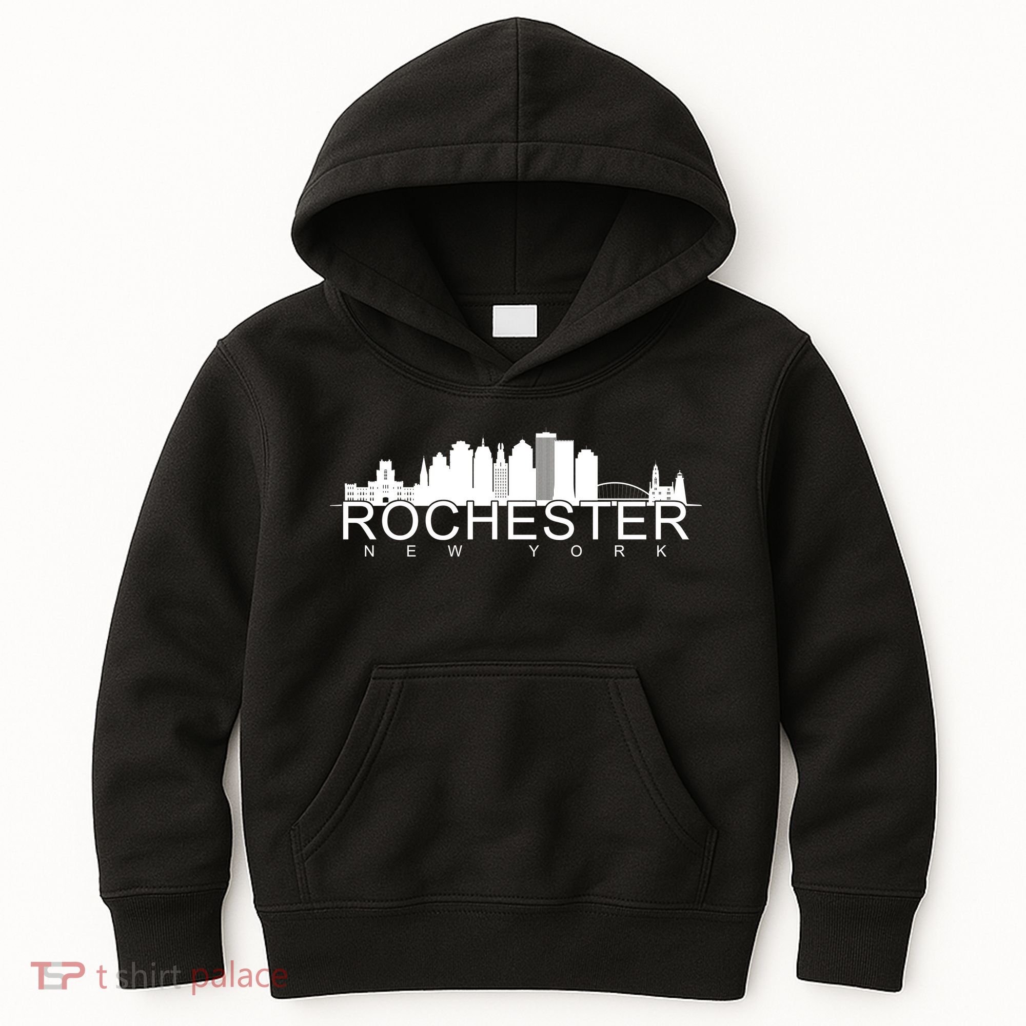Rochester New York Skyline Kids Hoodie
