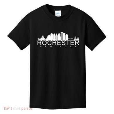 Rochester New York Skyline Kids T-Shirt