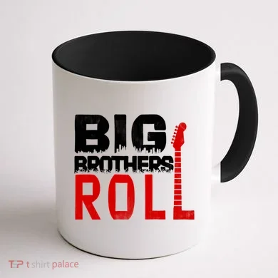 Rock And Roll Big Brothers Coffee Mug back
