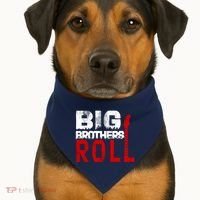 Rock And Roll Big Brothers USA-Made Doggie Bandana thumb 1