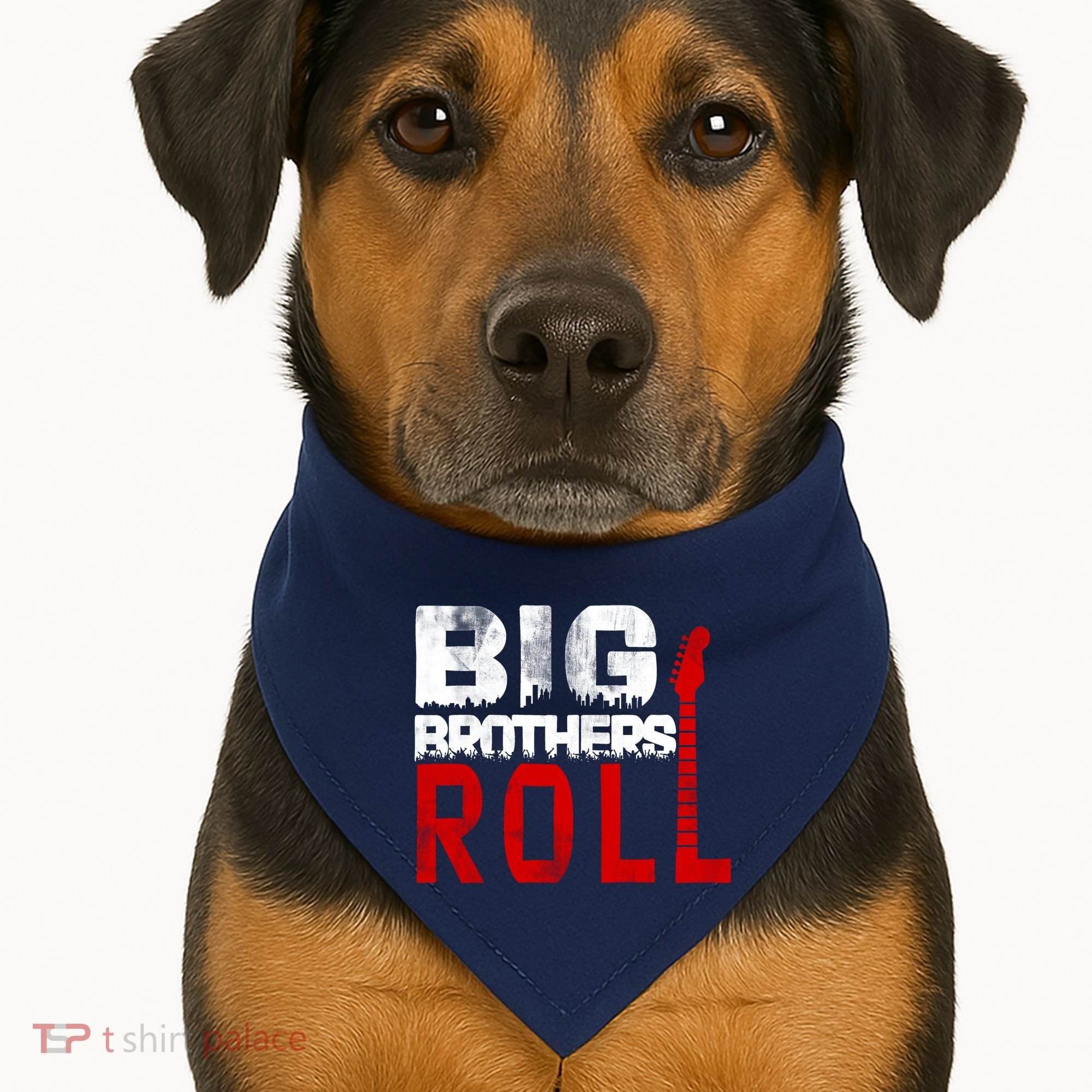 Rock And Roll Big Brothers USA-Made Doggie Bandana