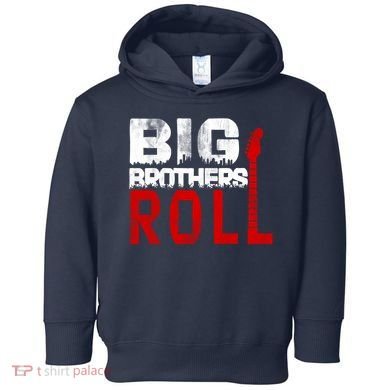 Rock And Roll Big Brothers Toddler Hoodie