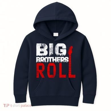 Rock And Roll Big Brothers Kids Hoodie