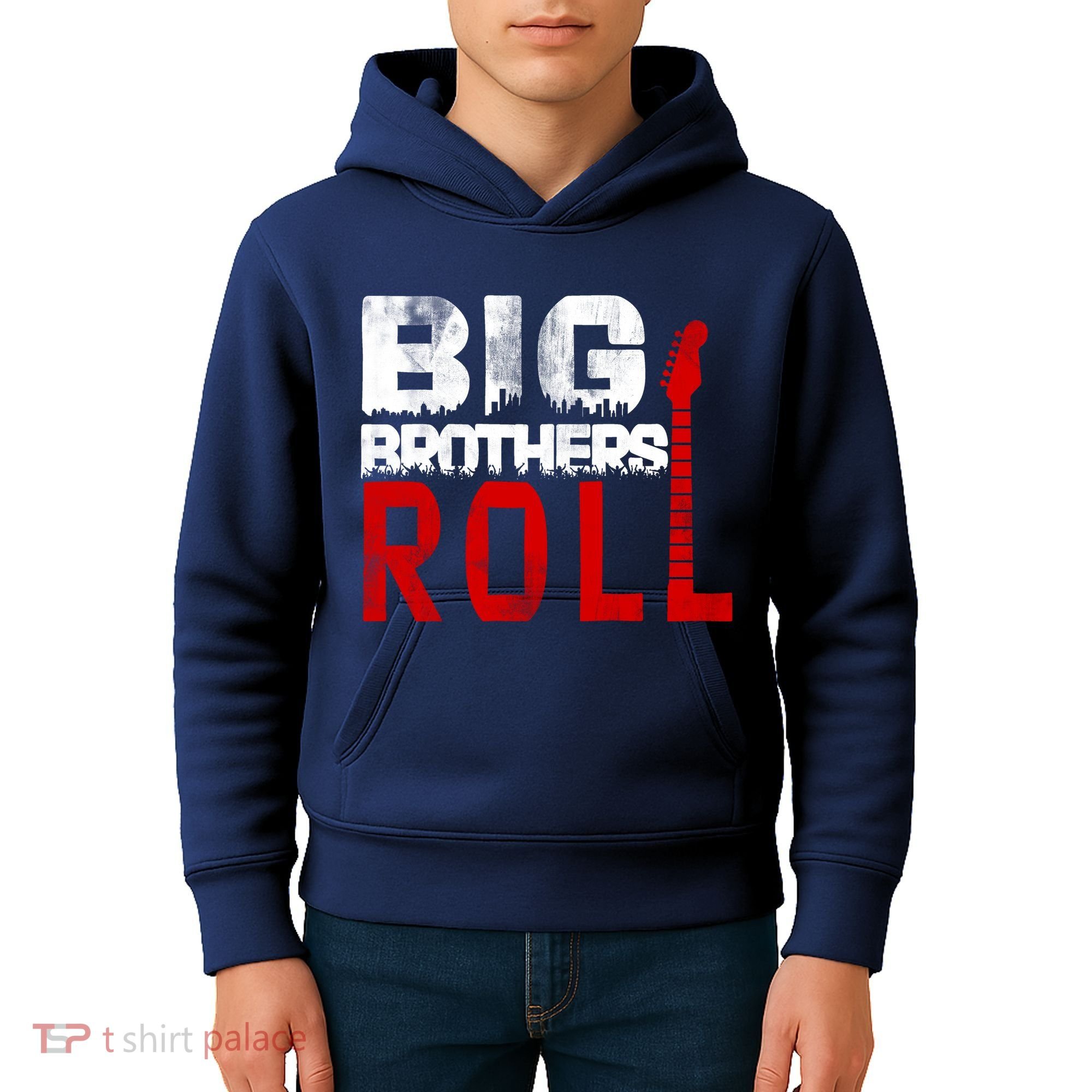 Rock And Roll Big Brothers Kids Hoodie