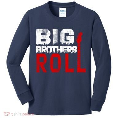 Rock And Roll Big Brothers Kids Long Sleeve Shirt