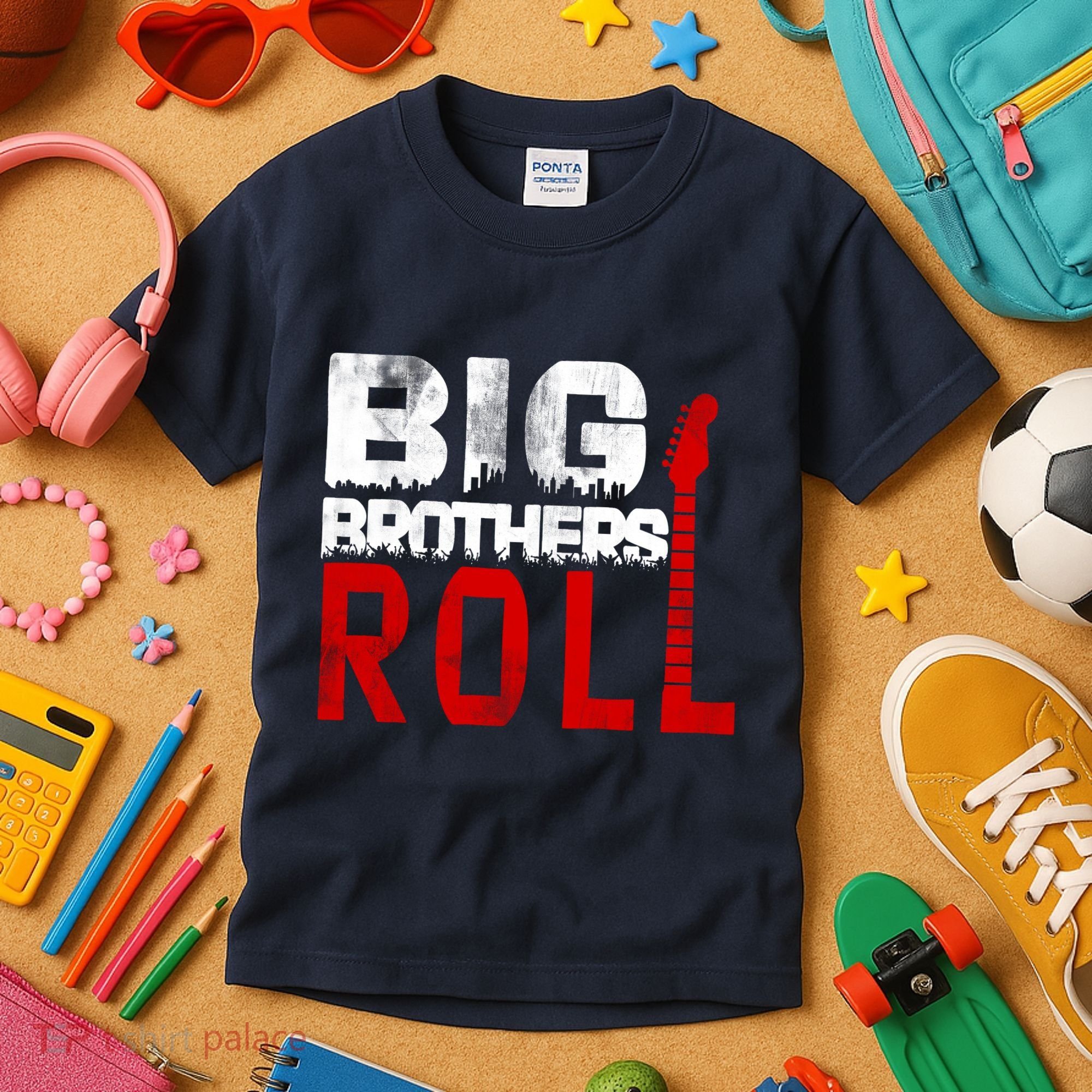 Rock And Roll Big Brothers Kids T-Shirt