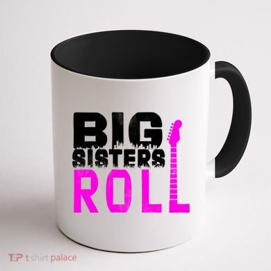 Rock And Roll Big Sisters Coffee Mug back