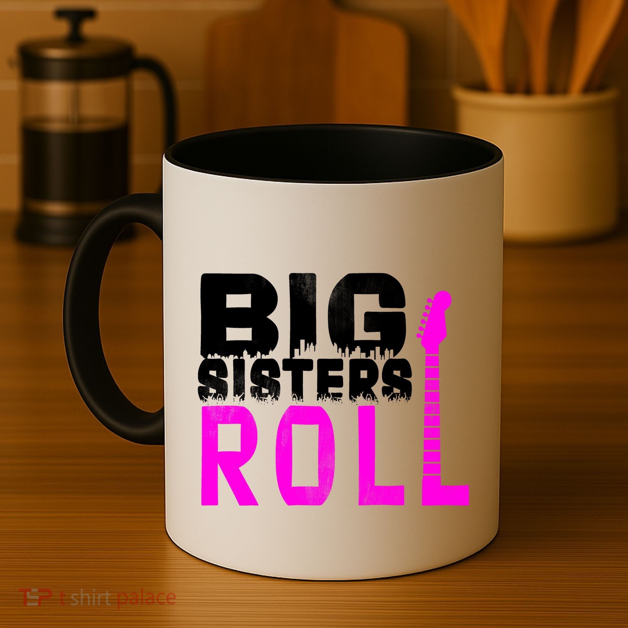 Rock And Roll Big Sisters Coffee Mug