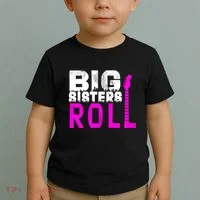 Rock And Roll Big Sisters Toddler T-Shirt thumb 2